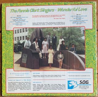 The Fannie Clark Singers - Wonderful Love - Gospel Funk Modern Soul LP - Hear 2