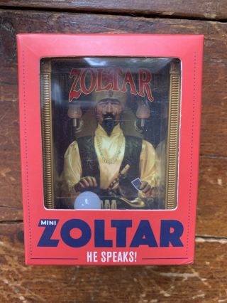 Zoltar Mini Fortune Teller Desktop Miniature Edition He Speaks 3 "