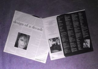JANET JACKSON Design Of A Decade 1986/1996 Org.  1996 2LP 1st Press 1/1/1/1 Matrix 2