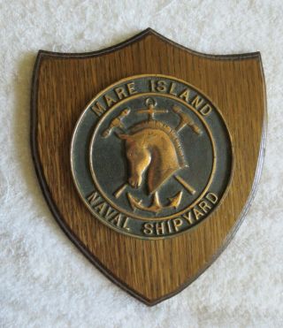 Mare Island Naval Shipyard Vallejo Ca Brass Metal Plaque
