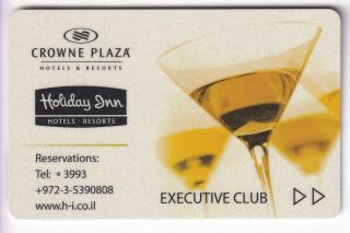 Carte / Card Hotel Cle Key.  Israel Ben Gurion Airp.  Crowne Plaza Magnetique