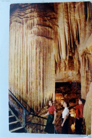 Kentucky Ky Mammoth Cave National Park Frozen Niagara Falls Postcard Old Vintage