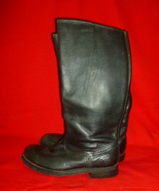 Russian Soviet Military Army Officer Yuft Leather Boots Size 46 Us 12 Rare