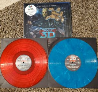 Friday The 13th Part 3 3d Glasses - Soundtrack Lp Waxwork Red Cyan Blue Vinyl