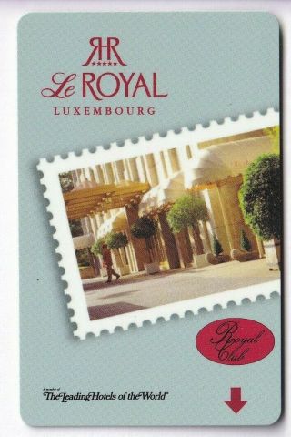Carte / Card Hotel Cle Key.  Luxembourg Le Royal Palace Club Magnetique