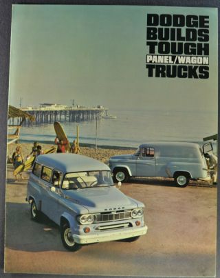 1966 Dodge Truck Brochure Folder Panel Wagon Town Wagon 66