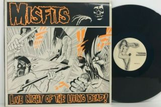Misfits ‎– Live Night Of The Living Dead Lp 1987 Us 1000 Only Danzig Samhein