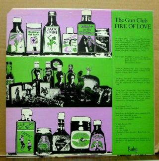 THE GUN CLUB Fire of Love 1981 RUBY LP,  Punk Gig Flyer,  FANZINE 2