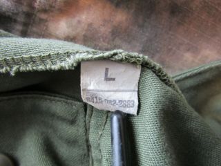 Vintage Issue USMC OD Green Padded Shooting Jacket LARGE 3