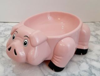 Pink Pig Candy Dish Oinking Snack Bowl 1996 Fun - Damental Too Battery Operated