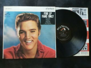 Elvis Presley For Lp Fans Only True First Press Rca Lsp 1990e Cover Rarity 1965