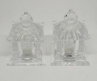 Hand Crafted Shannon Crystal - Design Of Ireland Pagoda Salt & Pepper Shakers