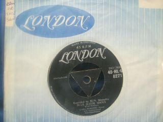 Record 7” Single Carl Perkins Blue Suede Shoes Tri - Centre 5105