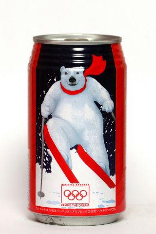 1994 Coca Cola Can From Japan,  Lillehammer 