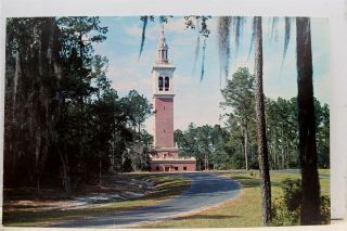 Florida Fl White Springs Stephen Foster Memorial Carillon Tower Postcard Old Pc