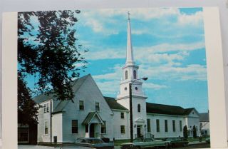 Massachusetts Ma Cape Cod Hyannis Federated Church Postcard Old Vintage Card Pc