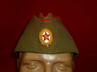 Russian Soviet Army Officer Uniform Pilotka Cap Ussr