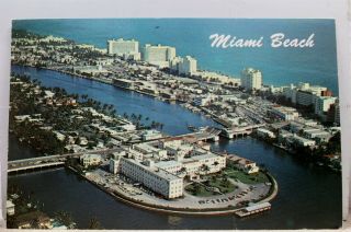 Florida Fl Miami Beach St Francis Hospital Hotel Row North Postcard Old Vintage