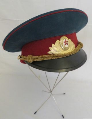 Vintage Soviet Union Russia Ussr Military Captain Cap