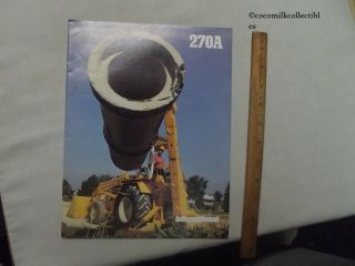 1979 Sales Brochure International Harvester Ih 270a Backhoe Construction Farm