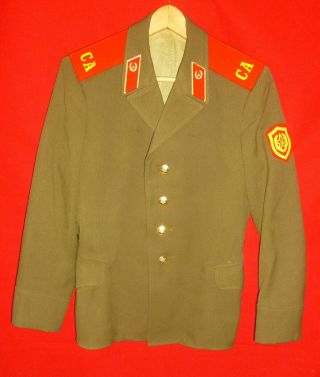 Russian Soviet Army Infantry Soldier Parade Uniform Jacket Badge Sz 48 Ussr