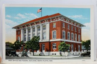 Nebraska Ne North Platte Post Office Federal Building Postcard Old Vintage Card