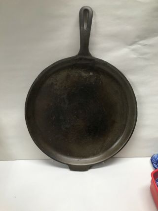 Vintage 11 1/4 Inch Cast Iron Skillet Griddle Mad In Usa Marked B