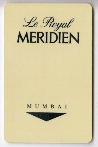 Carte / Card Hotel Cle Key.  Inde India Mumbai The Royal Meridien Magnetique