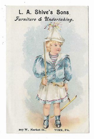 Old Trade Card L.  A.  Shive 
