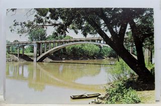 Missouri Mo Osceola Osage River Highway 13 Bridge Postcard Old Vintage Card View