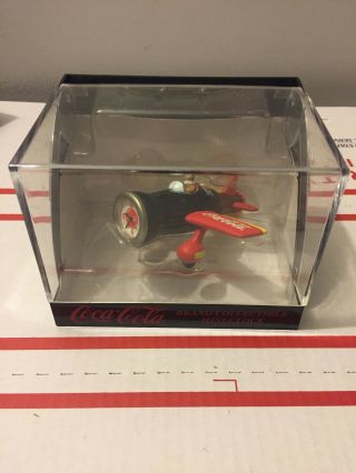 Coca Cola Collectable Mini Airplane Clock Nib [tb6]
