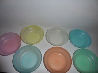 Tupperware Set Of 7 Vintage Cereal Bowls 155 Pastel Colors