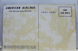 Ad American Airlines 707 Jet Flagship Postcard Old Vintage Card View Standard PC 2