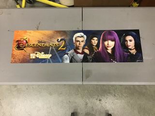 Disney Descendants 2 Toys R Us Store Display Sign 48x12 Double Sided