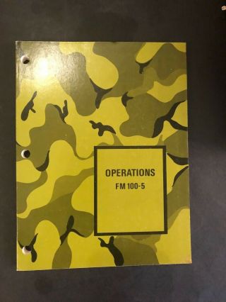 Us Army Fm 100 - 5 Operations Guide August 1982