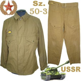 Sz.  50 - 3 Summer Uniform Armored Troops Soviet Daily Tank Uniform Sand Camo Suit