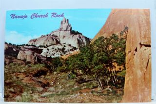 Mexico Nm Gallup Navajo Church Rock Us 66 Postcard Old Vintage Card View Pc