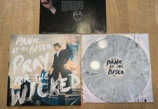 Panic At The Disco Pray For The Wicked Vinyl Record - Marble / Black And White