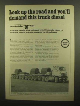 1965 Gm Detroit Diesel N Engine Ad - Demand This