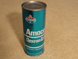 Vintage Amoco Oil Co Dexron Ii Atf Transmission Fluid 1 Pint Can Full