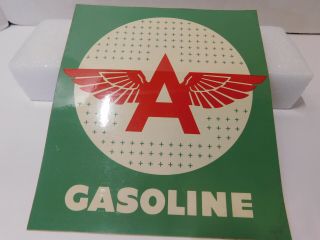 Vintage Flying A Gasoline Pump Decal