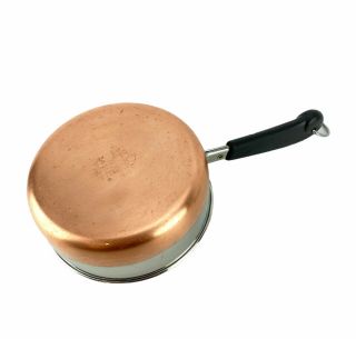 Revere Ware 1801 Stainless Steel Copper Bottom 3/4 Qt Pot Sauce Pan No Lid