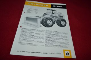 International Harvester D - 100 Pay Dozer Dealers Brochure Amil11 In German