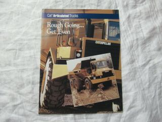 Caterpillar Cat D20d D25d D30d D40d D2500d D3500 Articulated Dump Truck Brochure