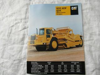 Caterpillar Cat 621f 623f 627f Wheel Tractor Scraper Brochure