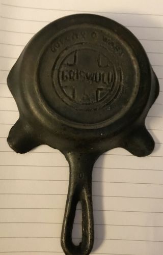 Vintage Griswold Mini Cast Iron Skillet Ashtray