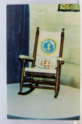 Scenic John F Kennedy Rocking Chair Postcard Old Vintage Card View Standard Post