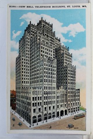 Missouri Mo St Louis Bell Telephone Building Postcard Old Vintage Card View Post