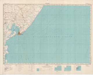 Russian Soviet Military Topographic Maps - Salvador (brazil) 1:500 000,  Ed.  1965