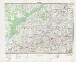 Russian Soviet Military Topographic Maps - Londrina (brazil) 1:500 000,  Ed 1978